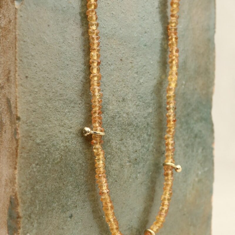 collier goud saffier