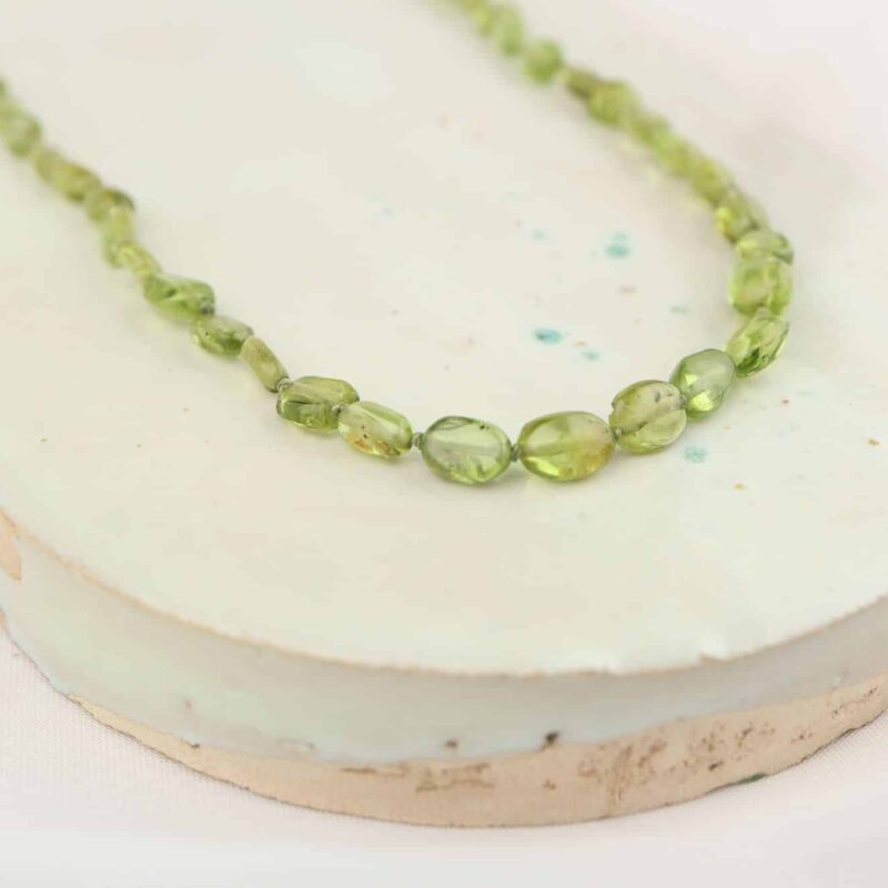 Collier met peridot en goud