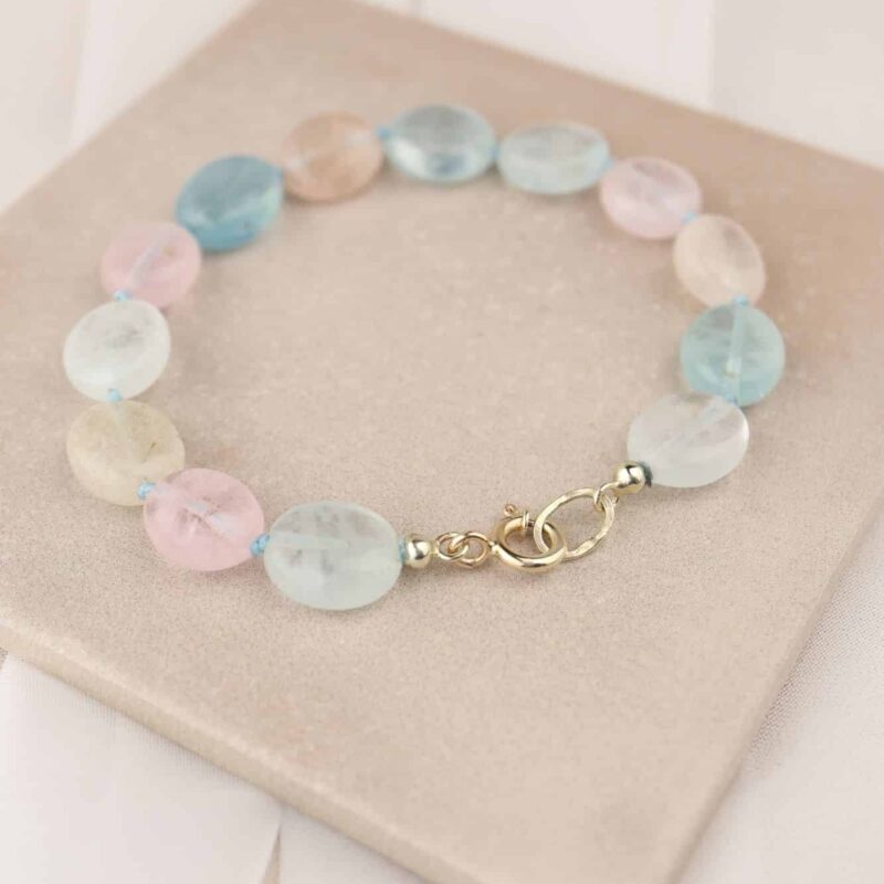 Beryl armband met goud